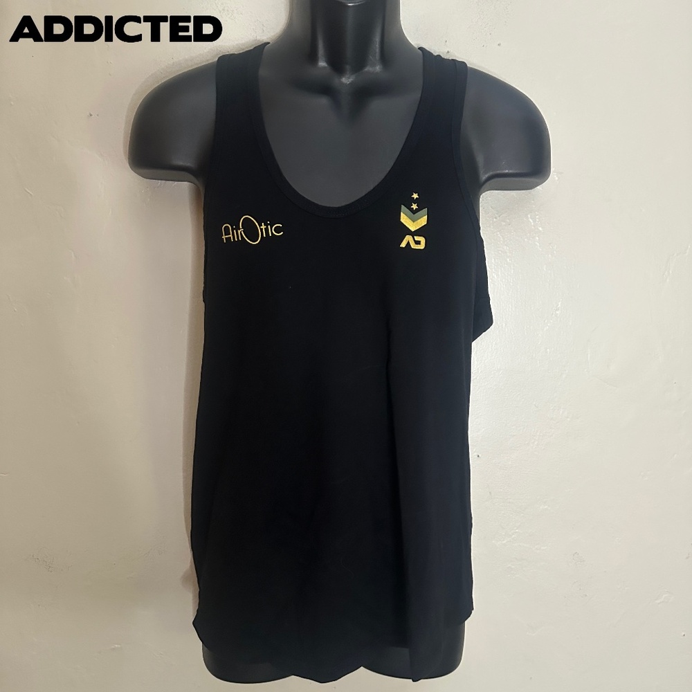 Addicted Airotic Tank Top Medium 32 runs small Gently worn 100% cotton